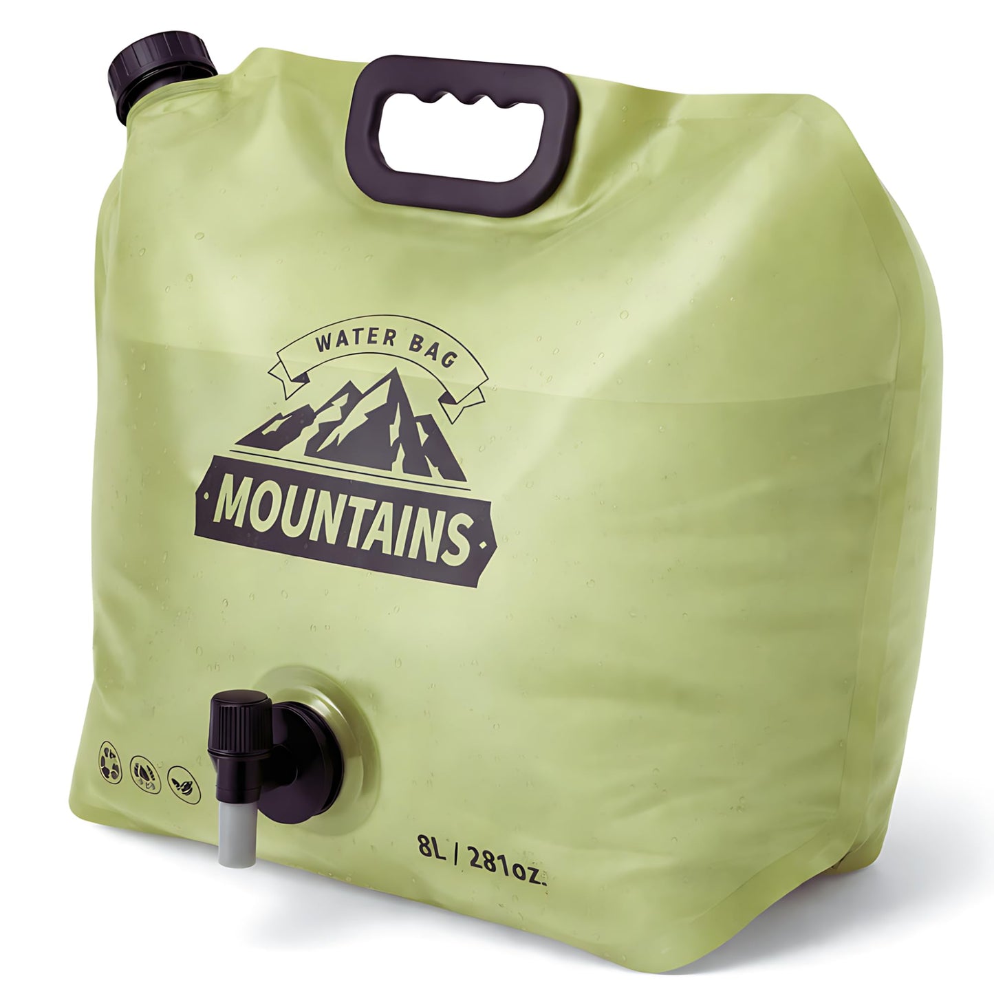 CoreMuse Camping Water Container 2 Gallon Collapsible Water Jug with Spout - Reusable Plastic