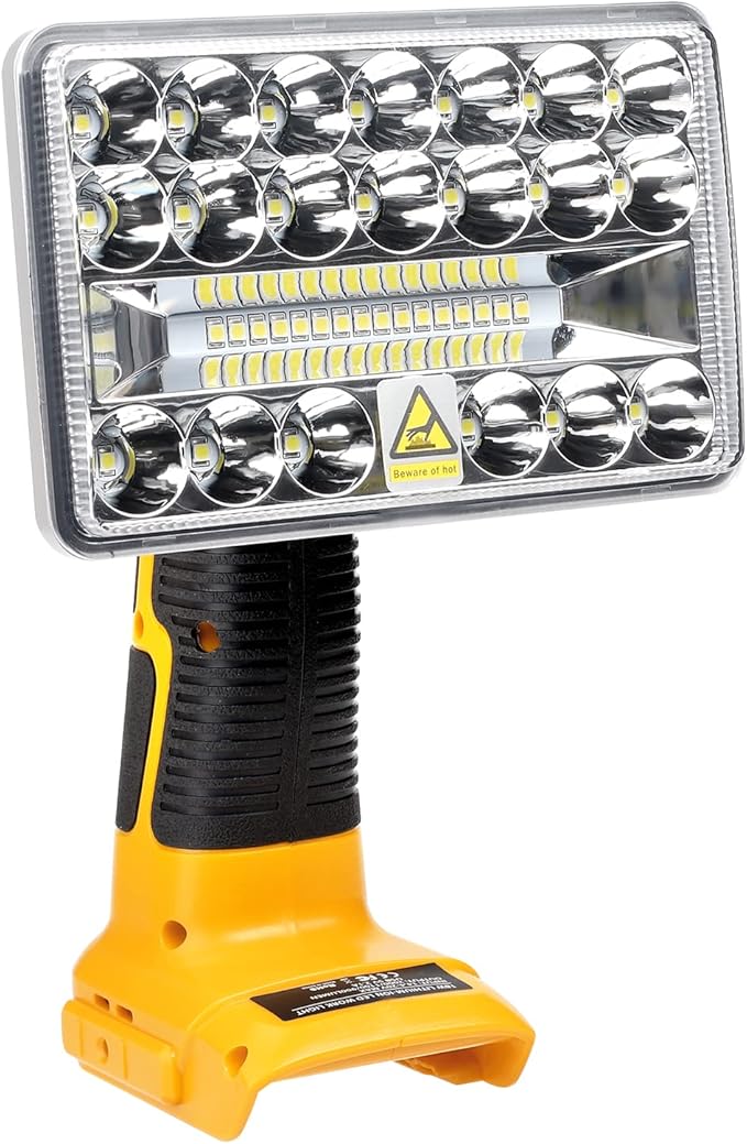 Flashlight for Dewalt 20V Battery, 20v Work Light, 18W 2000LM Portable Floodlights and Spotlight with USB Charging Port for Repairing, Garage, Camping, Jobsite