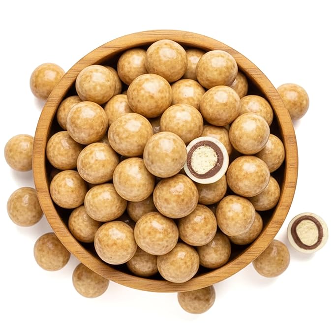 NY Spice Shop Ultimate Malted Chocolate Malt Balls Party Decorations - 8 Ounce Malted Milk Balls Candy Birthday Gifts - Chocolate Malted Milk Ball - Dark Chocolate Malt Ball Holiday Snacks
