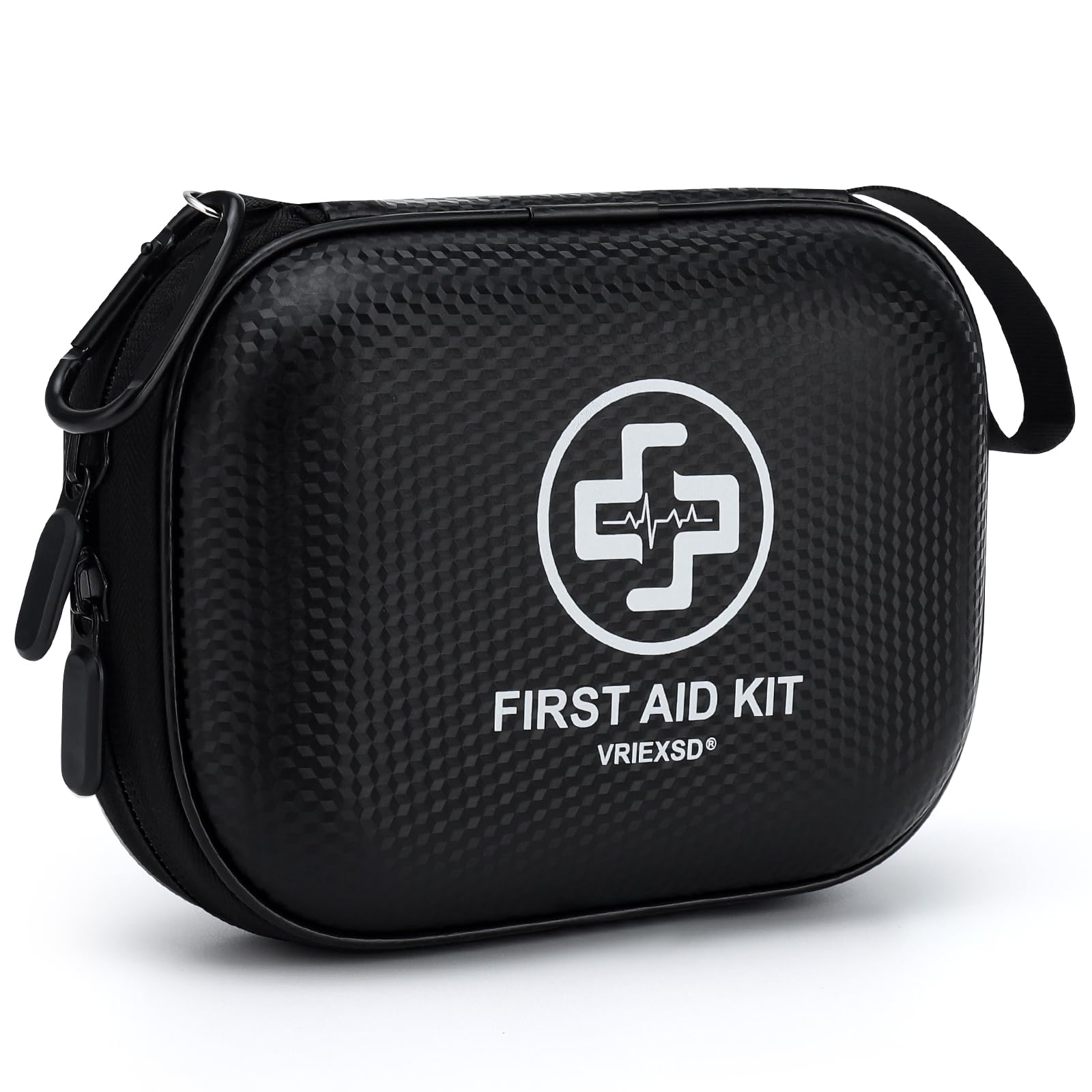 Mini First Aid Kit - 150 Piece Small Waterproof Hard Shell Medical Kit