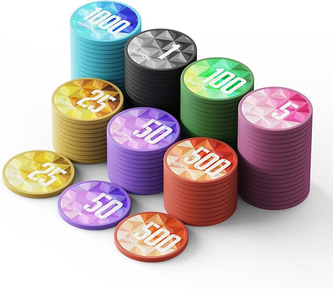 100-Piece Casino Poker Set with Denominations, Professional 11.5g Chips, Waterproof Case for Texas Hold'em & Blackjack