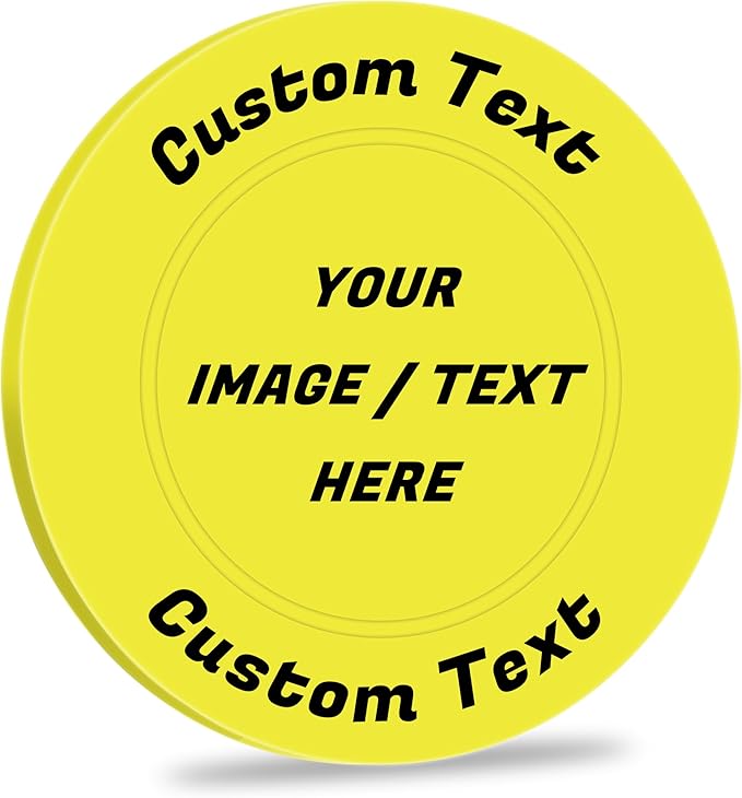 100 Custom Plastic Chips,Personalized Your Own Photo/Text/Logo on a Chip Double Sided Printing,Good for Bar Drink Token,Commemoration Day,Birthday