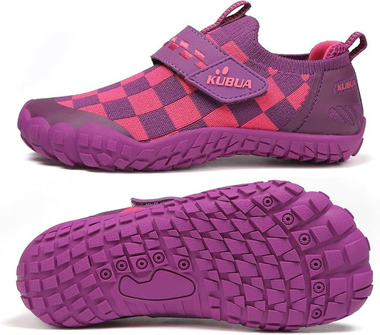 KUBUA Kids Hiking Water Shoes Boys Girls Barefoot Shoes Multifunctional Tennis Sneakers Toddler Little Big Kid