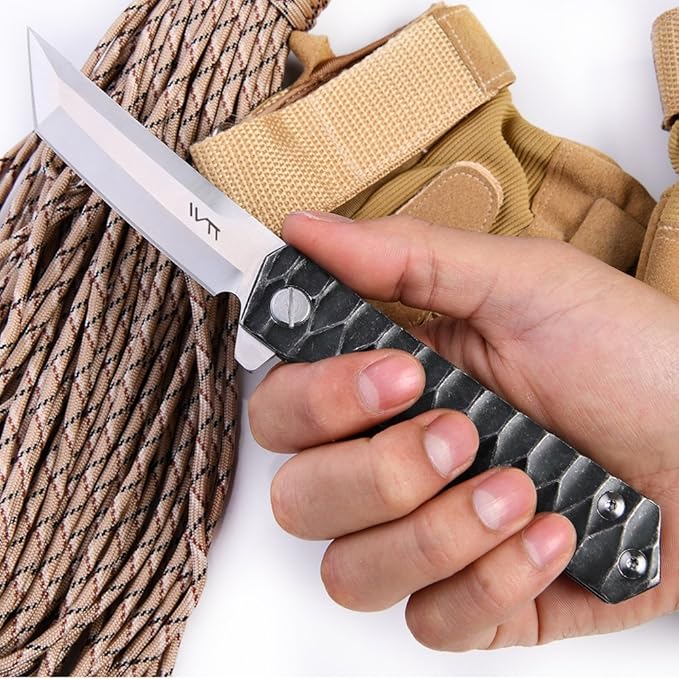 BGT Folding Tactical Knife Pocket Knives Tanto Blade Ball Bearing System EDC Tools For Outdoor Camping Hiking Fishing,Man's Gift