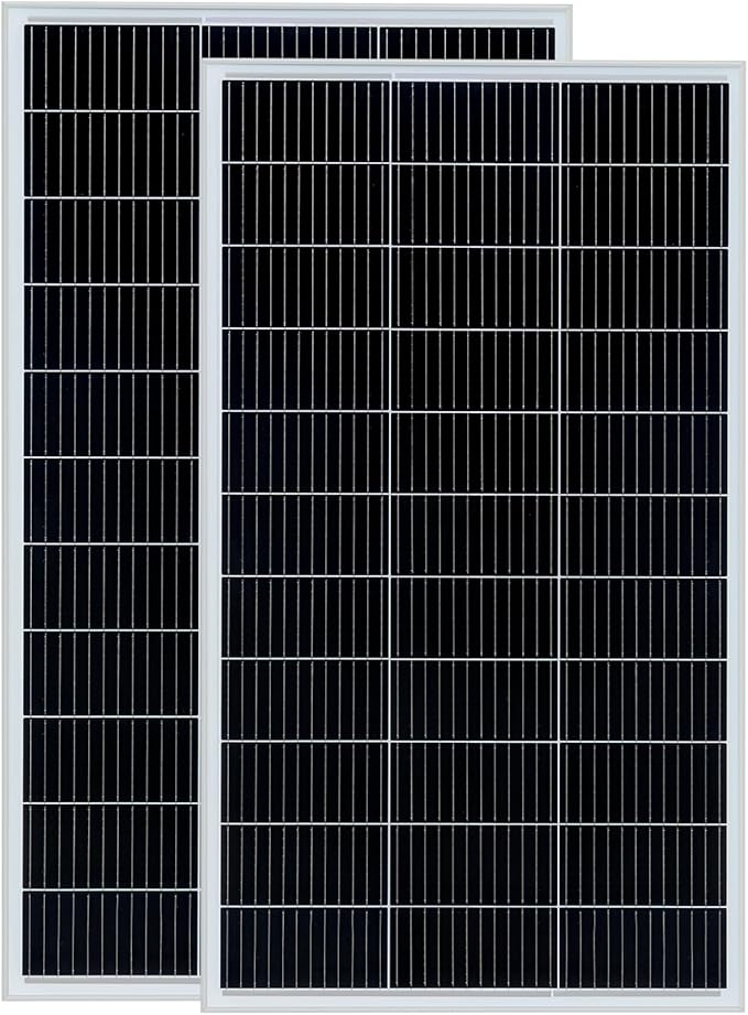 Solar Panel 300W 12V/24V, 2pcs 150W High-Efficiency Monocrystalline PV Module Power for Battery Boat Rvs Cabin and Other Off-Grid Applications (300W)