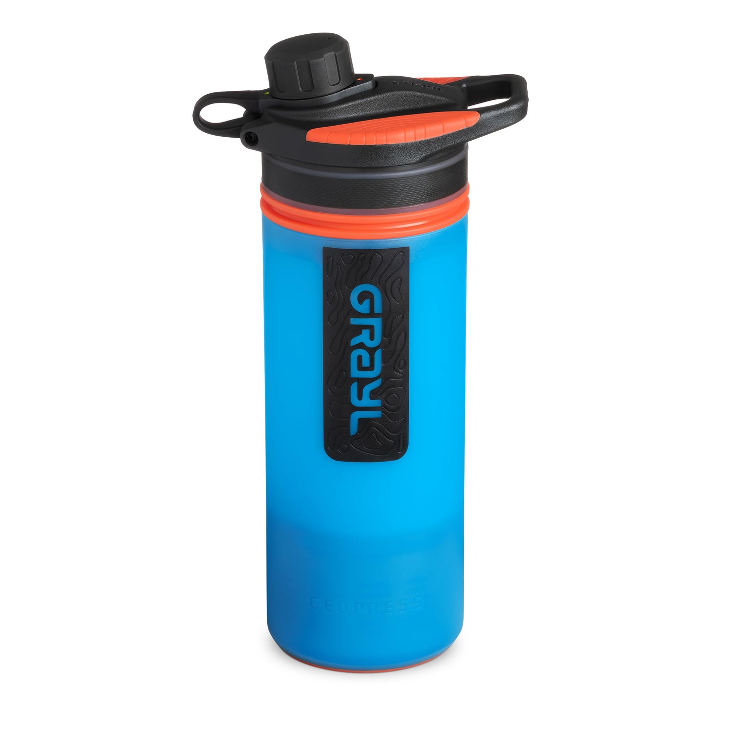 GRAYL GeoPress 24 oz Water Purifier & Water Filter Bottle, Bali Blue