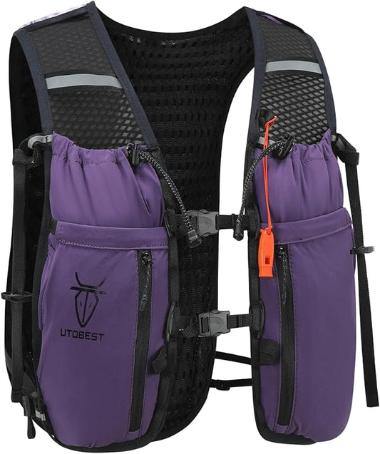 Upgrade Running Hydration Vest 10L, Running Backpack for Women Men Multi-Functional Storage, Adjustable Water Vest for Trail Marathon Race Jogging Cycling