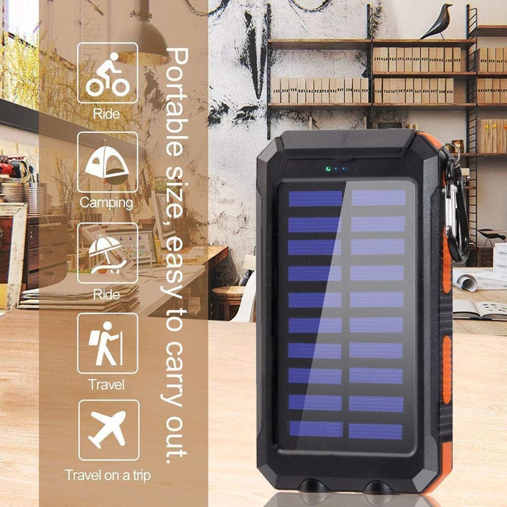 YELOMIN 38800mAh Solar Power Bank, Portable Charger USB-C Fast Charging Compatible with iPhone