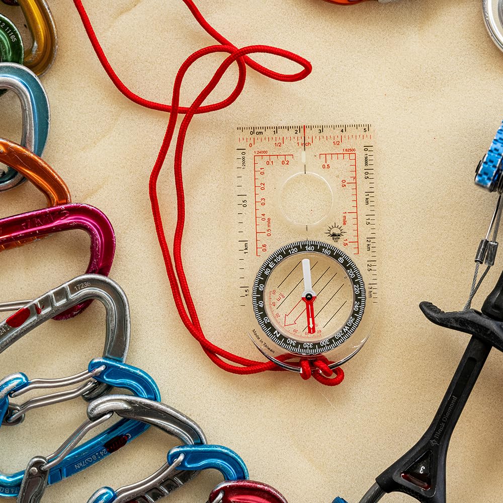 Sun Company ProMap - Ultra Lightweight Baseplate Map Compass with Declination Scale - Accurate