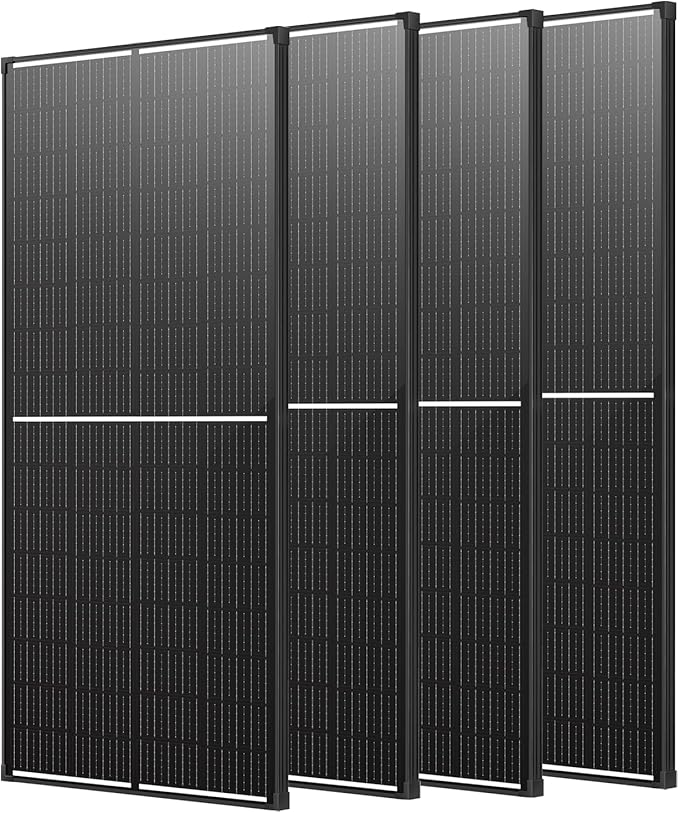 800 Watt Solar Panels (200W 4 Pack) Monocrystalline High-Efficiency 12V Solar Panel for RV Camping Boat Home Farm Marine Battery and Other Off-Grid Applications (800w, 200w*4)