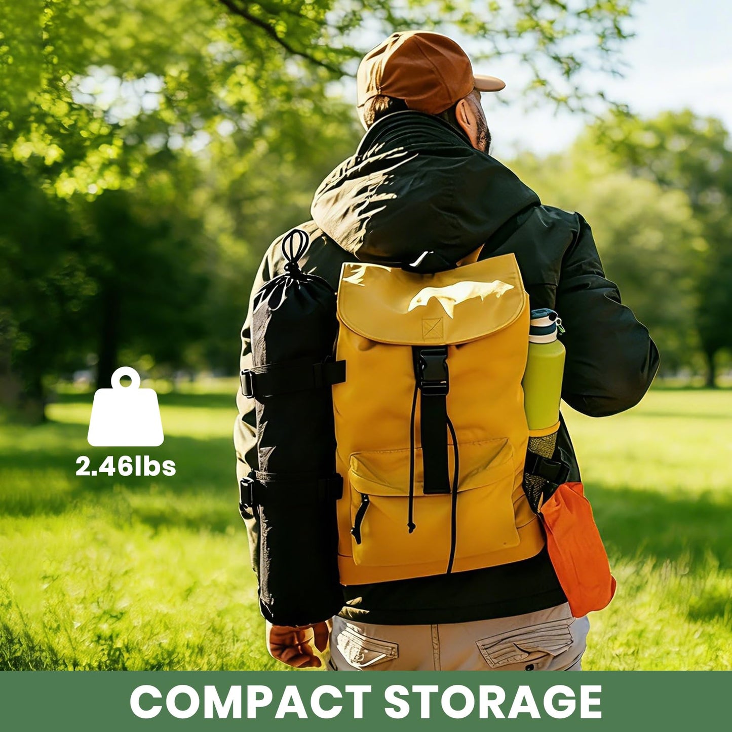 hediya 2 Pack Camping Table Foldable, Portable Folding Beach Table, Black-S
