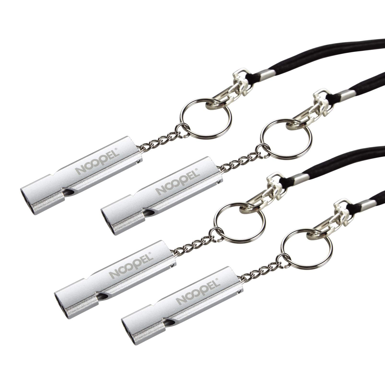 Noopel Emergency Whistles Lifeguard Safety Whistle with Lanyard and Keychain for Outdoor Camping