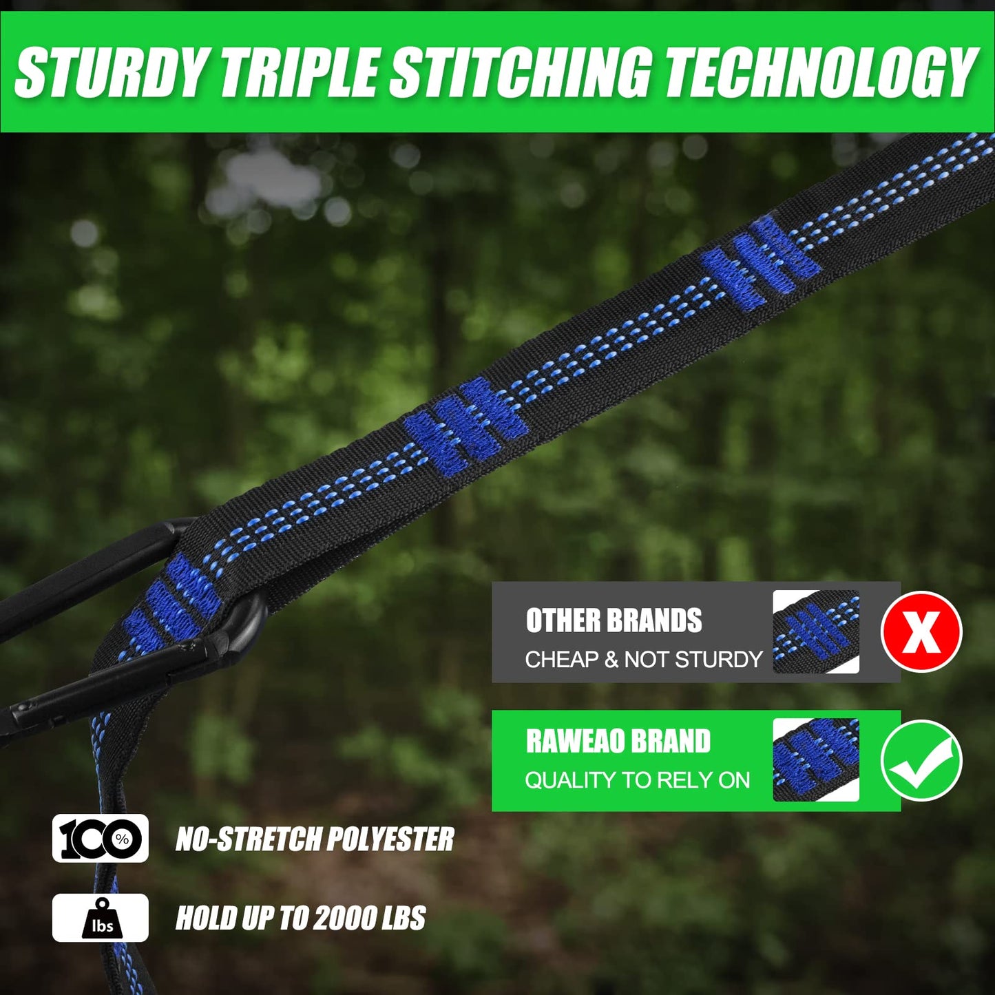 Hammock Straps – Camping Hammock Tree Straps Set