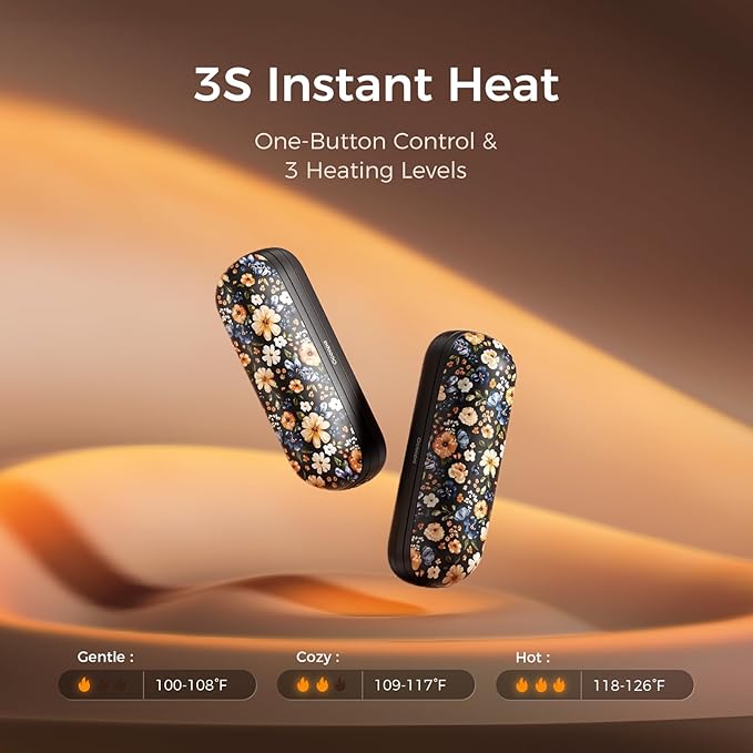 OCOOPA 2 in 1 Magnetic Rechargeable Hand Warmers, UT2s Mini Electric Handwarmers 2 Pack, Split USB-C, Reusable Portable Pocket Heater, Raynauds, Golf, Christmas, Tech Gifts for Women Men