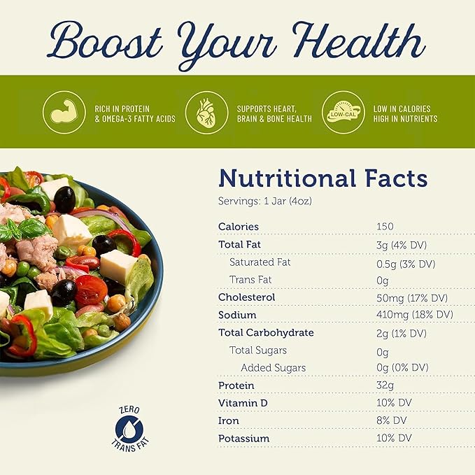 ONBOARD Yellowfin Tuna Fillets, Mediterranean Seafood Diet | Pescatarian Jarred Atun, Fresh Sea Tuna Salad | High in Protein - Healthy Ready-to-Eat Snacks, Packed in Glass Jar | (6 Packs, Peruvian Peppers)