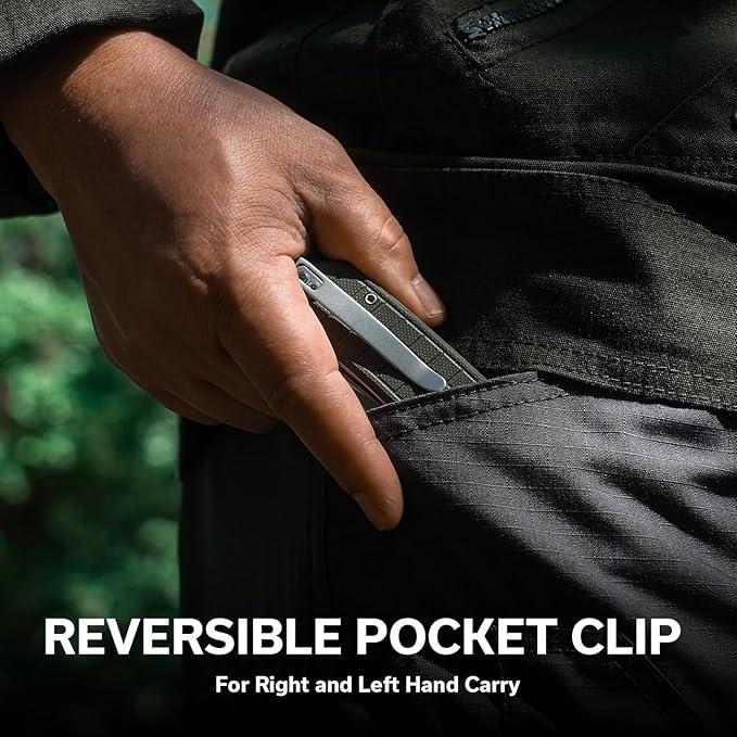 CIVIVI Tacticorix Pocket Knife for Men Women, EDC Flipper Folding Knife with 3.7" Nitro-V Blade G10 Handle for Camping Hunting C23055-2 (Green)