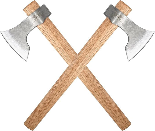 Throwing Tomahawks 2Pack - 16.5" Beech Handle - Forged Axes for Throwing and Outdoor Adventures