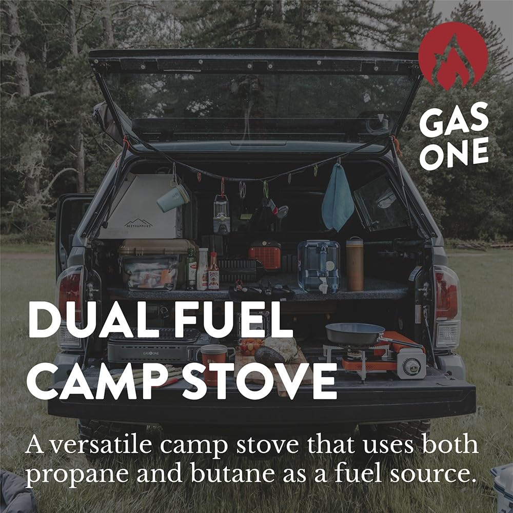Gas One GS-3400P Propane or Butane Stove Dual Fuel Stove Portable Camping Stove - Patented - with