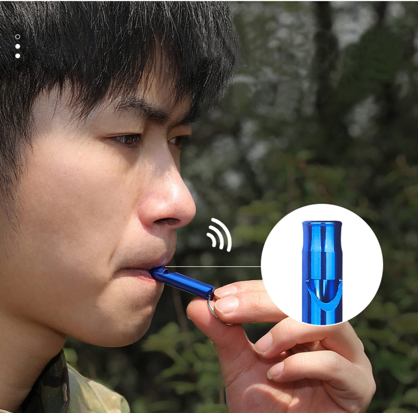50 Pieces Emergency Whistle with Keychain Aluminum Survival Whistle Key Chain for Camping Hiking