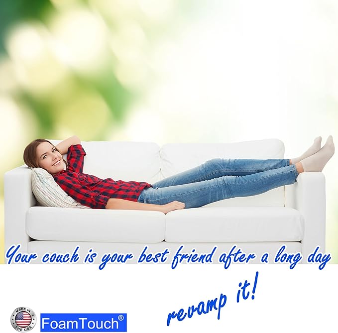 FoamTouch 4" Height x 30" Width x 72" Length Camper/RV bunk Mattress (Foam Only) White -No Cover