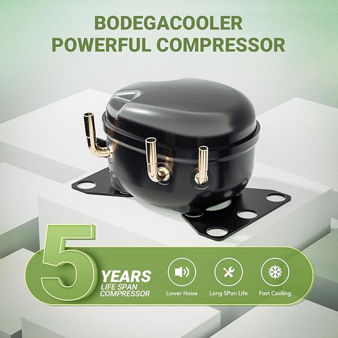 BODEGACOOLER 12V Portable Refrigerator, 42Quart (40L) Dual Zone Car Refrigerator, RV Car Fridge APP Control, -4℉-68℉Portable Freezer 12/24V DC 100-240V AC for Outdoor Camping Travel Vehicles Home Use