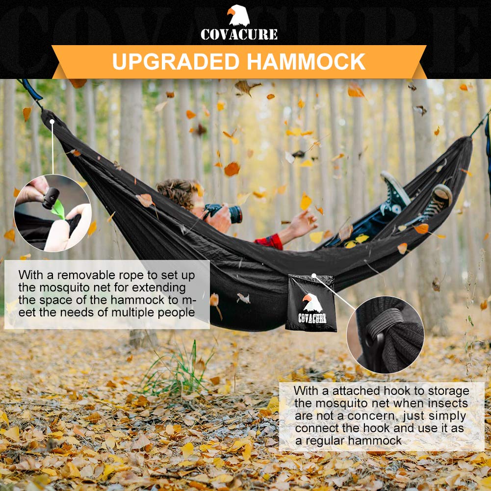 Covacure Camping Hammock - Lightweight Double Hammock, Hold Up to 772lbs, Portable Hammocks for