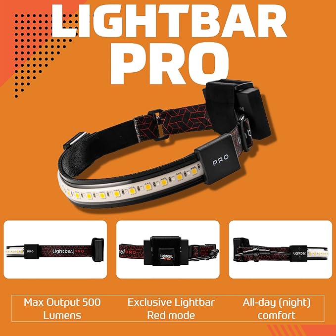 | LED Headlamp, 300 to 500 Lumens, Spot Light Mode and Red Light Modes Available On Select Models - Perfect for Camping Running Biking Fishing Construction