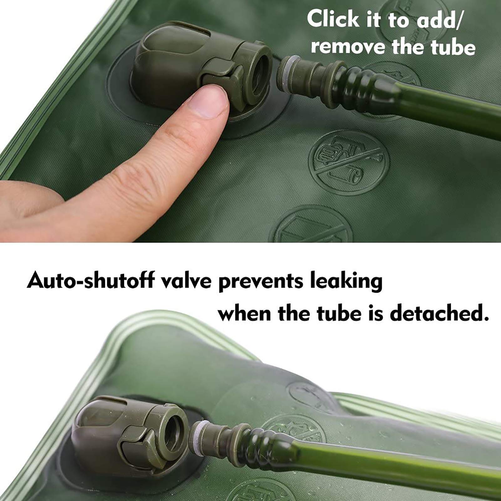 Hydration Bladder, 3L Water Bladder for Hiking Backpack, BPA-Free Leak Proof Water Reservoir