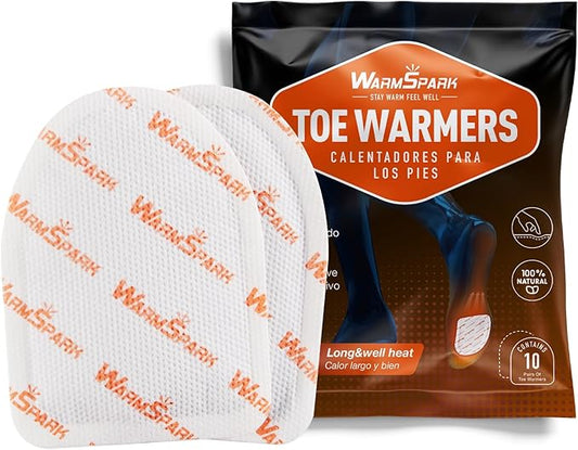Toes Warmer - 80 Count - Up to 10 Hours of Heat Foot, Air Activated, Feet Warmers Disposable