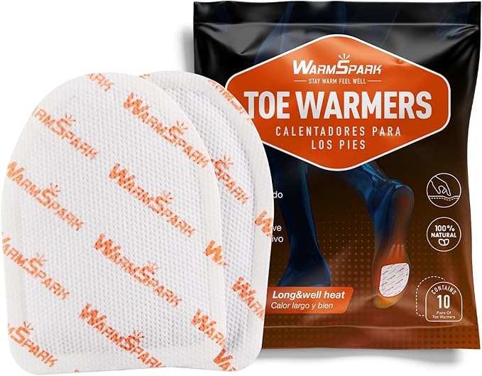Toe Warmers Bulk - 360 Pairs - Up to 10 Hours of Heat, Easily Apply with Adhesive - Ultra Thin, Easy, All Natural - Air Activated, Odorless Hot Toe Warmers (9 Boxes)