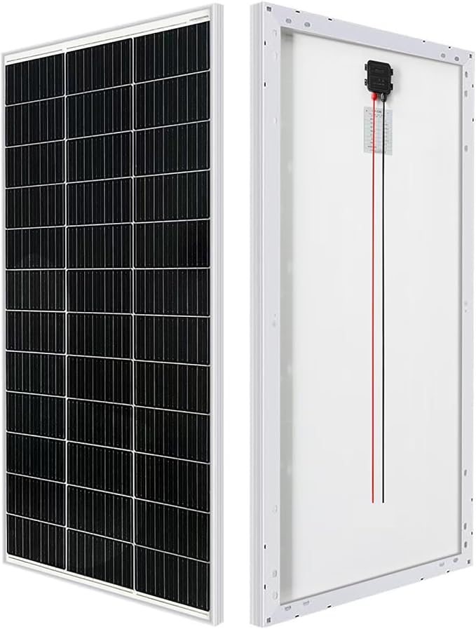 ODF 100w Solar Panel, Monocrystalline Photovoltaic Panel Modules Solar Panels Charge 12 Volt Batteries and are Suitable for caravans, campervans, motorhomes, caravans and Other Off-Grid Applications.