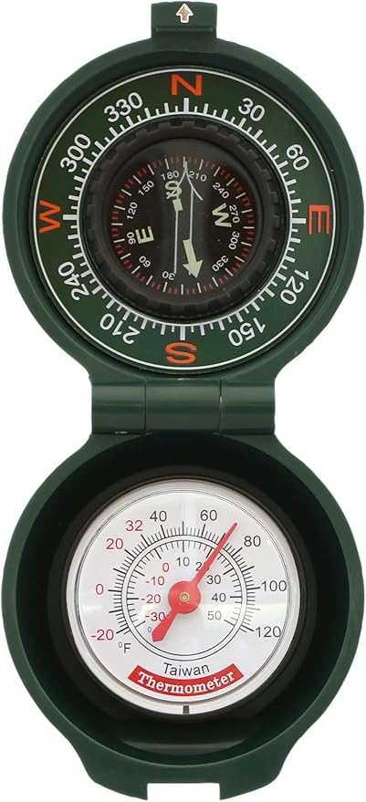 Coghlan’s Outdoor Compasses – Lightweight, Durable Navigation Tools for Hiking, Camping, Orienteering & Survival with Map, Wrist, Lensatic, LED, and Carabiner Options