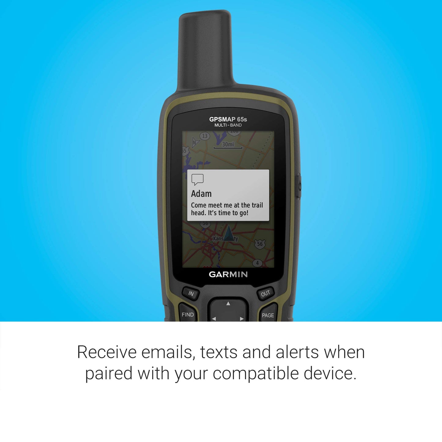 Garmin GPSMAP 65s, Button-Operated Handheld with Altimeter and Compass, Expanded Satellite Support
