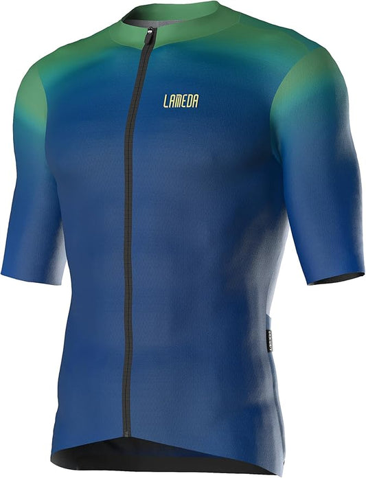 LAMEDA Men's Cycling Jersey Breathable Lightweight Bike Jersey Short Sleeve Quick Dry Moisture Wicking Biking Shirts