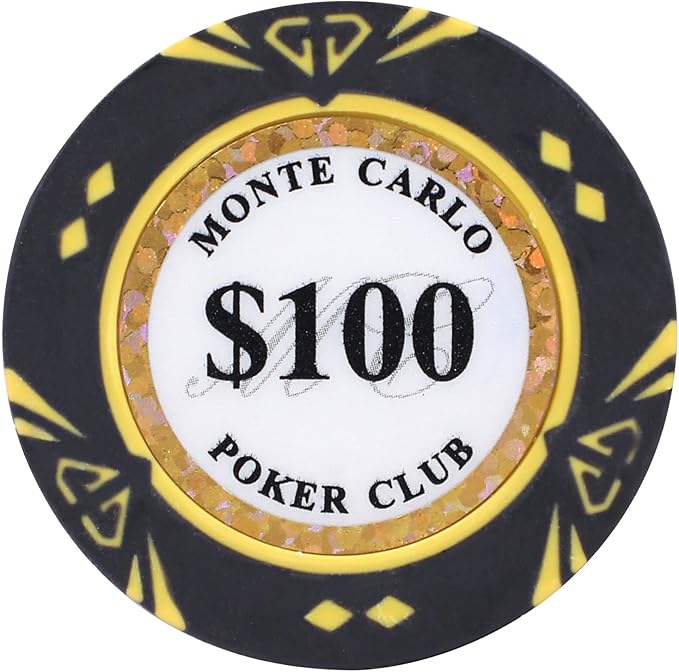 14 Gram Clay Poker Chips Texas Hold’em 50PCS Poker Chips Numbered Chips for Blackjack Poker Games (G 50PCS)