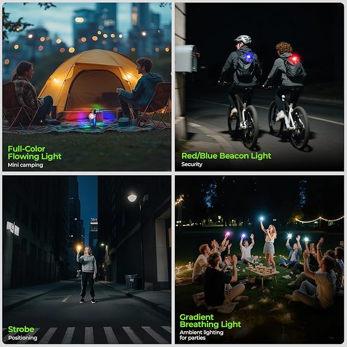 Wurkkos HD03 Rechargeable Flashlights EDC Clip-on Light, Bright 680 Lumens Pocket Flashlight, Combines Spotlight/Floodlight/RGB Light, Magnetic, IPX6 Waterproof for Cycling, Repairing (Dark Blue)
