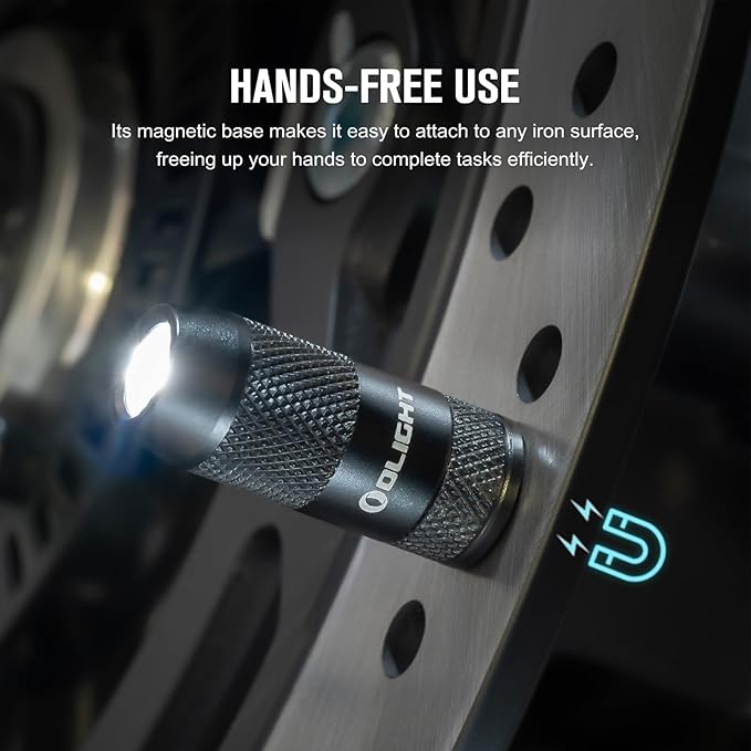 OLIGHT IMINI 2 EDC Rechargeable Keychain Flashlight 2 Pack, 50 Lumens Compact and Portable Mini LED Keyring Lights with Built-in Battery Ideal for Everyday Carry and Emergencies