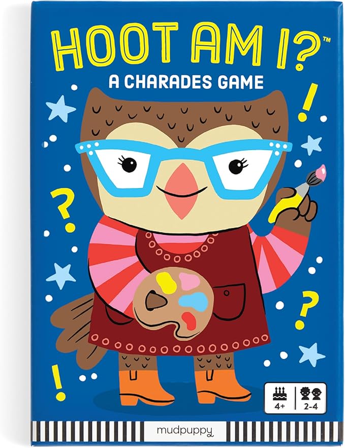 Mudpuppy Hoot Am I! – an Adorable Version of Classic Charades Game with Fun and Easy to Recognize Characters for Children