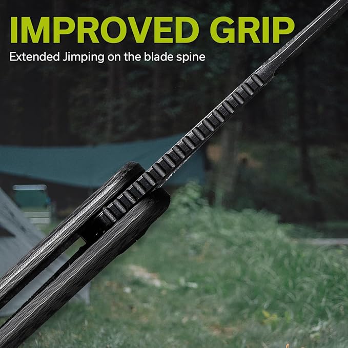 CIVIVI Caetus Pocket Knife for Men,Flipper Knife with 3.48" 14C28N Steel Blade Burlap Micarta Handle, Pocket Folding Knife with Clip for Ideal Gift C21025C-2