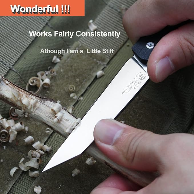 Ruike P865, EDC Camping Folding Pocket Knife,14c28n Steel,Liner Lock,G10 Handle,Blet Clip