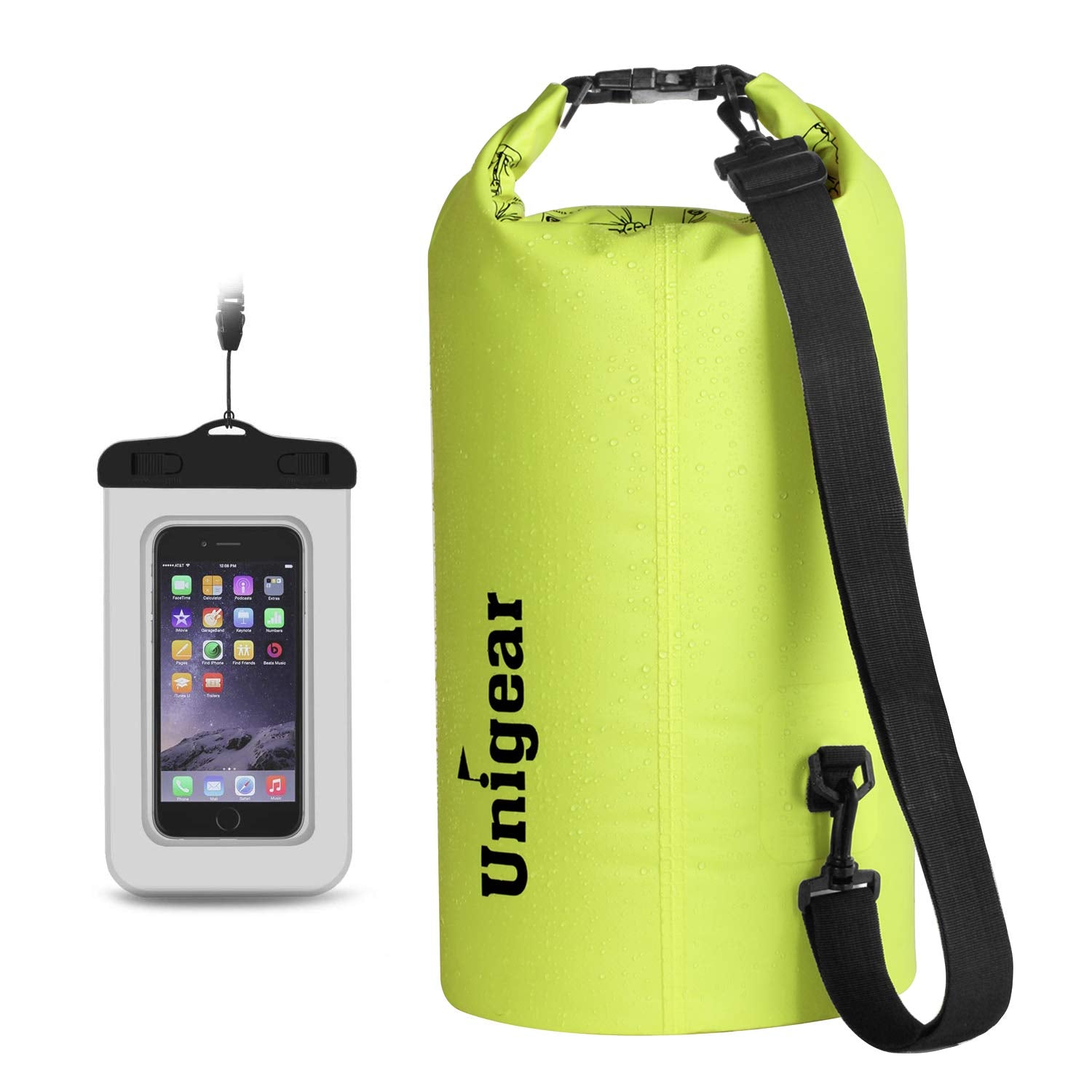 Unigear Dry Bag Waterproof, Floating and Lightweight Bags for Kayaking, Boating, Fishing, Swimming