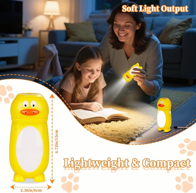 KunHe 8 Pack Animal Flashlights for Kids 2 in 1 Toddler Flashlight Camping Lantern Flashlights Camping Essentials for Kids Toddlers Lantern Cute Flashlight Christmas Gift for Girls Boys
