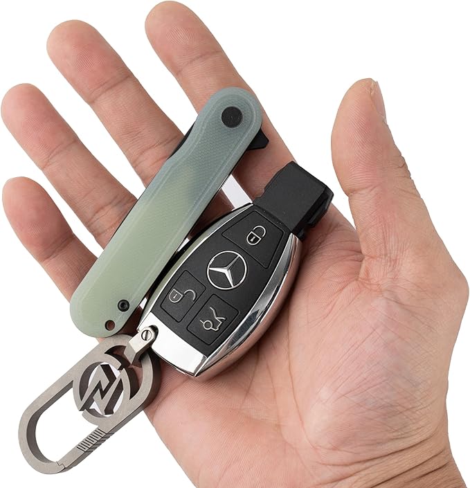 G040 Pocket Knife, 2.75'' D2 Steel Blade G10 handle, Small EDC Knife with Pocket Clip for Men Women, 2.1oz