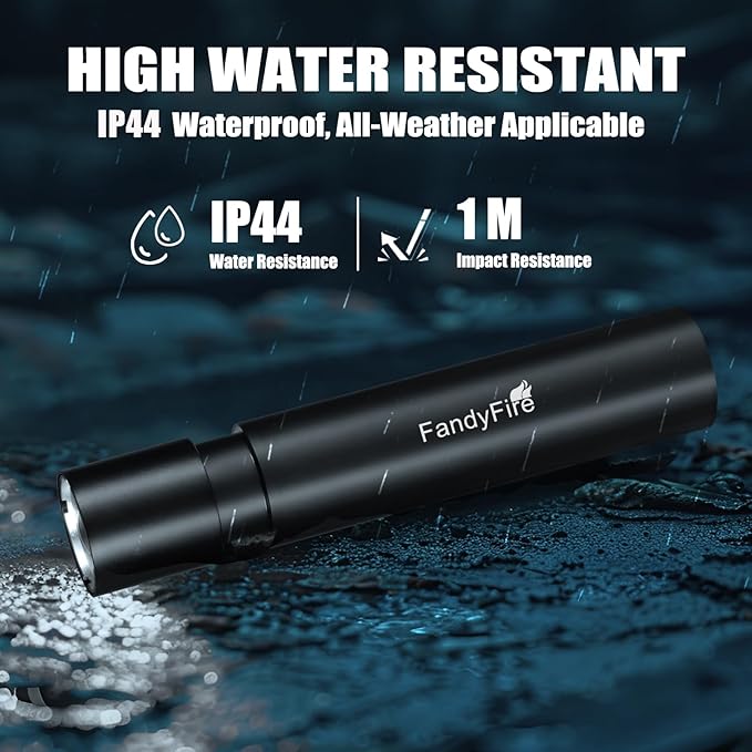 Tactical Flashlight with Holster Rechargeable - Super Bright Mini LED Flashlight,3 Modes Zoomable Waterproof EDC Flash Light for Home, Emergncies, Camping