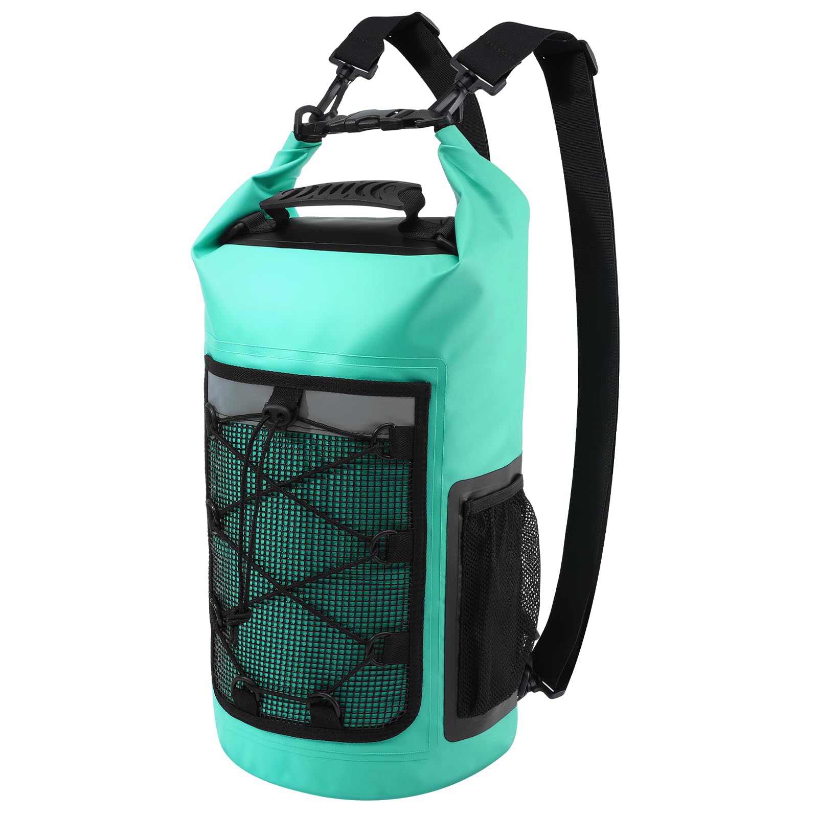 Dry Bag, 25L Roll Top Waterproof Backpack for Kayaking, Boating, Lake Blue