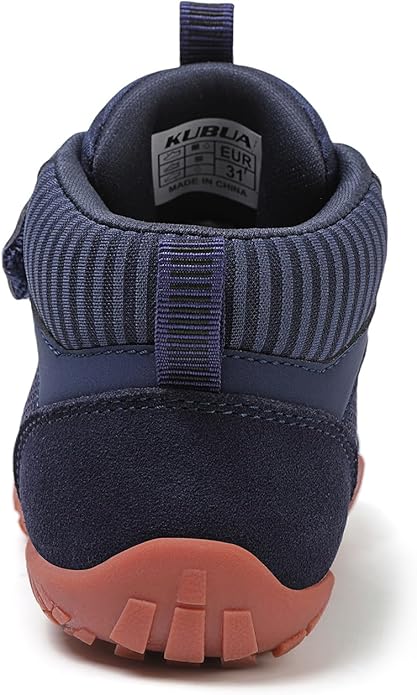 KUBUA Kids Barefoot Shoes Boys Girls High Top Minimalist Zero Drop Sneakers for Tennis Walking Hiking Athletic Little Big Kid