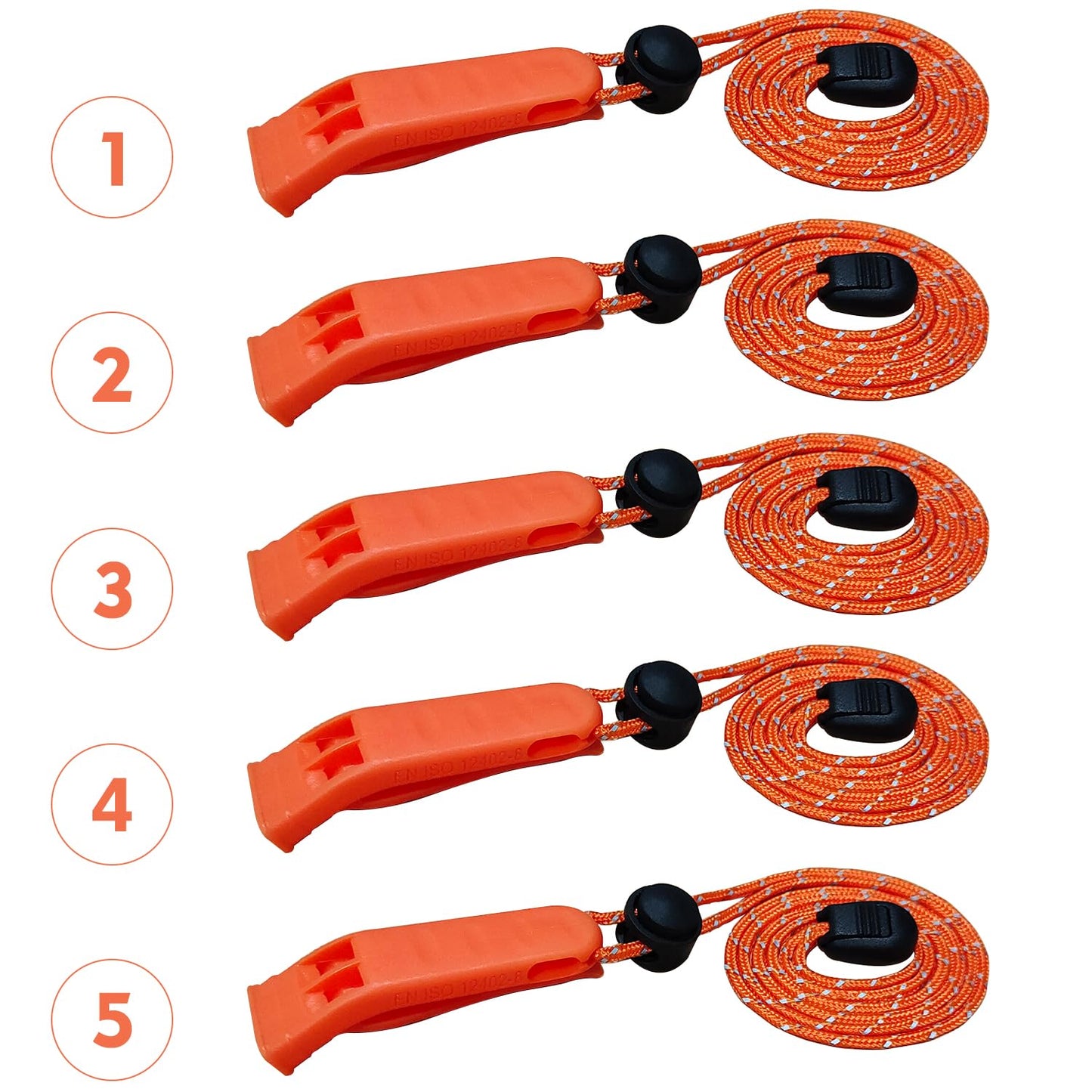 Amzonly Emergency Whistle, 120db Safety Whistle Survival Shrill Loud for Camping Hiking Hunting