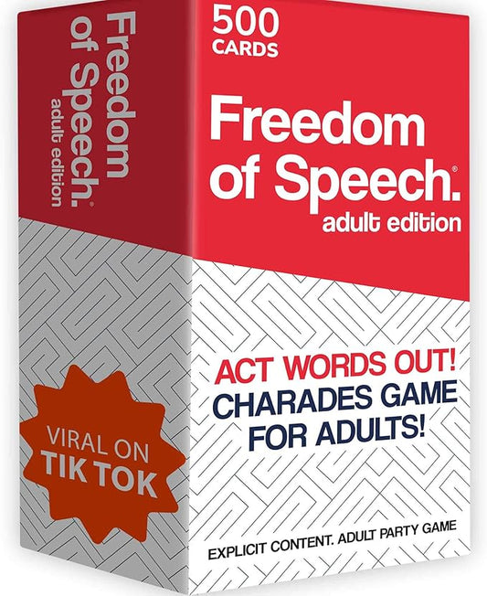 QUOKKA Freedom of Speech Card Board Game - Adult Edition - Fast-Paced | Guess The Word | Easy to Play - Party Game for Game Night