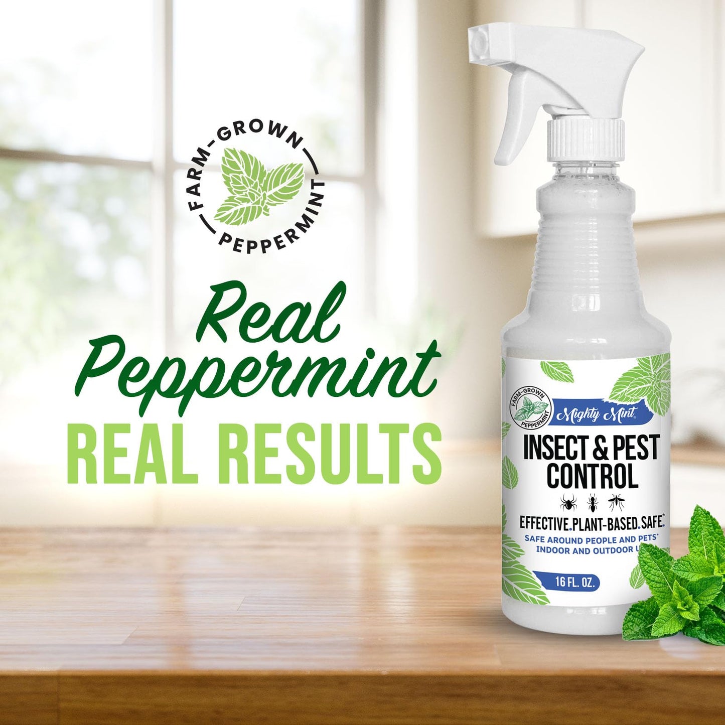 Mighty Mint Peppermint Oil Insect Repellent Spray, 16 oz