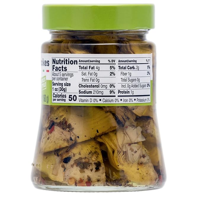 FRATELLI D'AMICO - Chargrilled Artichokes, Quartered in Oil, Grilled, Naples Style, 9.9oz (280g) NON-GMO (Pack of 2)